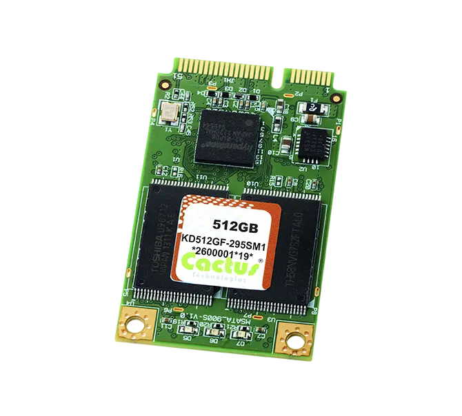 Industrial 3D pSLC -295S-Serie mSATA-SSD Datenblatt Cactus Industrial pSLC mSATA Series 295
